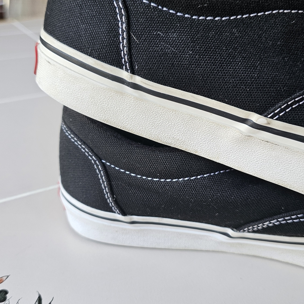 Vans Era Black Canvas Skate Shoes Men’s 8.5 Classic Streetwear Sneakers - Picture 15 of 16